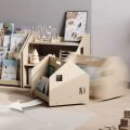 BusyKids Doppelseitiges Bücherregal auf Rollen